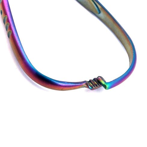 G.S Multi Color Rainbow Mathieu Ligature Elastic Placing Plier 5.5" Needle Holder Stainless Steel in Saudi Arabia