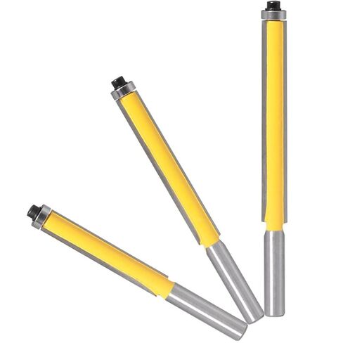 بت من أجهزة التوجيه الموجه للتدفق مع محمل قالب ساق 8 مم نمط بت التنغستن كربيد الخشب 3pcs in Kuwait