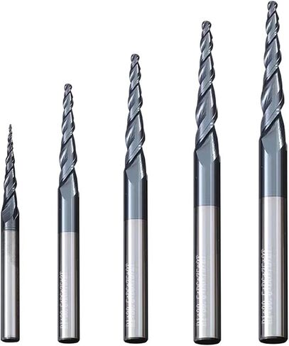 Ball Nose Tapered Solid Carbide Engraving Router Bit Relief Wood Metal Coated 3.175mm 4mm 1Pcs ( Size : R2x30.5xD6x75 ) in Saudi Arabia