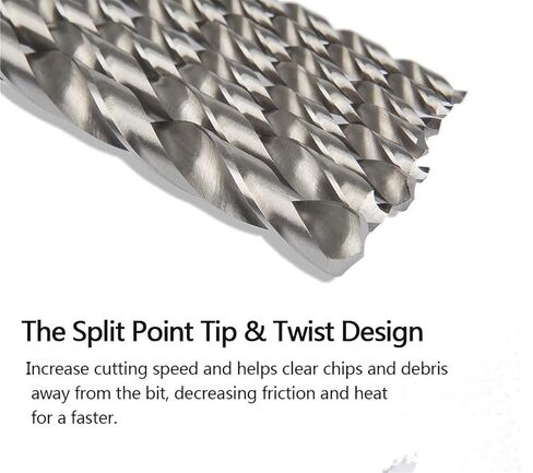 1pcs 2mm-16mm إضافي طوله 250 مم من البلاستيك الخشب البلاستيكي Hss twist بت (الحجم: 8 ملم) in Kuwait