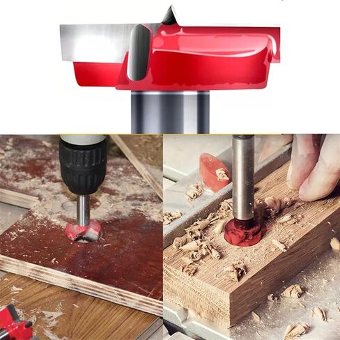 حفرة الحفر الخشبية ثقب دائرة المنشار البطيئة الكثافة أداة قوة خشبية تركز ذاتيا 2 المزامير كربيد 20 28 30mm 1pcs (الحجم: 35 ملم) in Kuwait