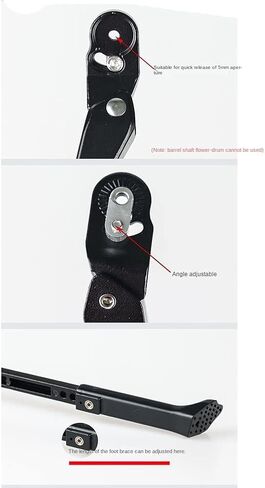 Carbon Fibre Quick Release Road Bicycle Side Kickstand Bicycle Accessories Mountain Bike Support Foot Brace, Black in Saudi Arabia