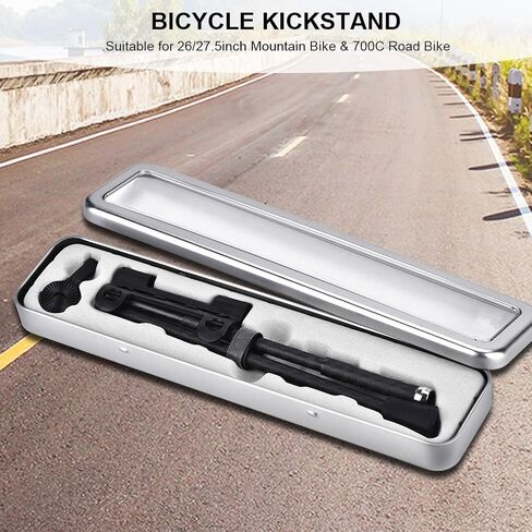 RiToEasysports Carbon Fiber Kickstand,25kg Load Bearing Quick Release Bike Stand Suitable for 26/27.5inch Mountain 700C Road Bike in Kuwait