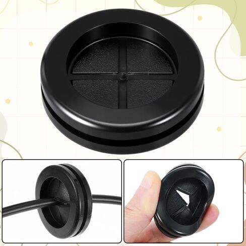 1.5 Inch Grommet, Rubber Grommet, 8 Pack Double-Sided Firewall Plugs, Round Cable Protector Fits 1-1/2" Drill Hole and 1-3/16" ID in Saudi Arabia