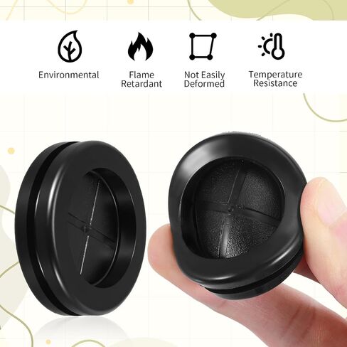 1.5 Inch Grommet, Rubber Grommet, 8 Pack Double-Sided Firewall Plugs, Round Cable Protector Fits 1-1/2" Drill Hole and 1-3/16" ID in Saudi Arabia