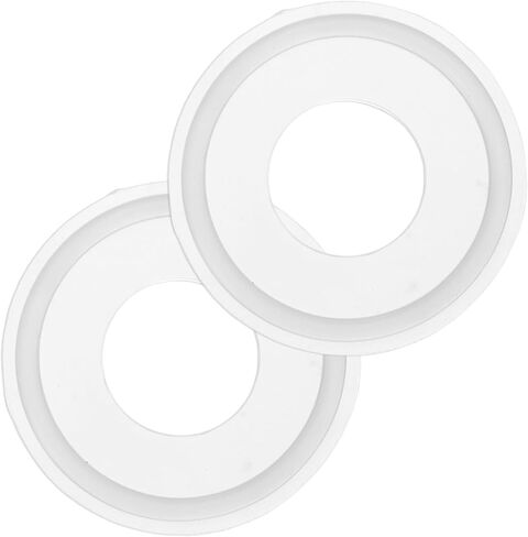 M METERXITY 4-Pack سيليكون O-Rings حشية 1.4 بوصة/35.6 مم ثلاثي البرسيم O-حلقات ختم طوقا يناسب OD 2 بوصة/50.5 مم الأنابيب الصحية لحام الطويق/قابس الحوض/قابس حوض الاستحمام/صنابير الختم، غسيل أبيض in Saudi Arabia