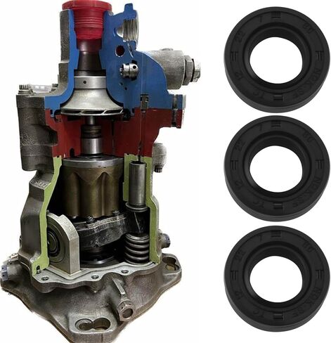 إنشاء فكرة 10pcs R23 مزدوج شفة TC نتريل رمح ختم مع ربيع 12x22x7mm مناسبة لختم رمح محرك المضخة الهيدروليكية in Kuwait