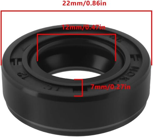 إنشاء فكرة 10pcs R23 مزدوج شفة TC نتريل رمح ختم مع ربيع 12x22x7mm مناسبة لختم رمح محرك المضخة الهيدروليكية in Kuwait