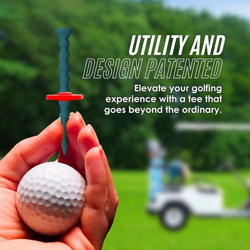 Yatta Golf Telos Premium Golf Golf Tees ، Tees الجولف القابل للتعديل والمكيف ، وقم بتنسيق أكبر وتصوير درجات أفضل in Saudi Arabia