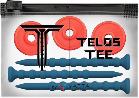 Yatta Golf Telos Premium Golf Golf Tees ، Tees الجولف القابل للتعديل والمكيف ، وقم بتنسيق أكبر وتصوير درجات أفضل in Saudi Arabia