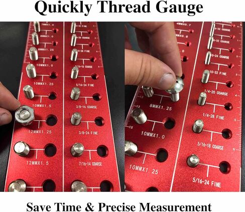 Thread Checker, Nut and Bolt Thread Checker, Bolt Size and Thread Gauge, Bolt and Nut Identifier Gauge, Bolt Gauge in Saudi Arabia