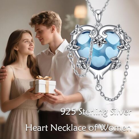 MONGAS Witches Heart Necklace for Women 925 Sterling Silver Black Heart Necklace Skull Goth Halloween Jewelry for Women Witchy Gifts in Saudi Arabia