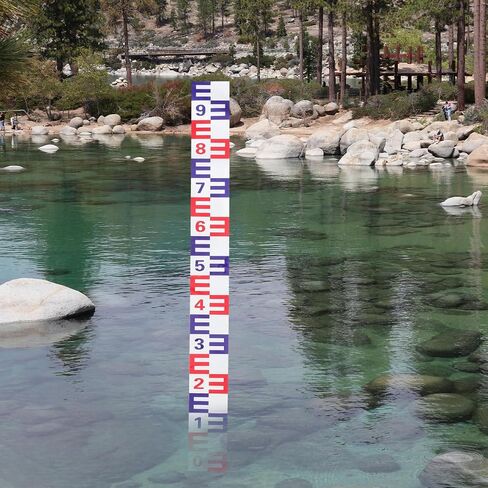Cabilock Pool Pond Tank Water Level Gauge Sticker Set 2 Pieces Self-adhesive Night Reading in Saudi Arabia
