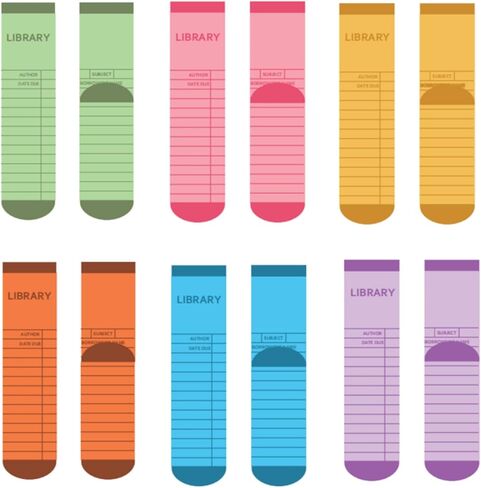 6 Pair Reader Socks for Book Lovers Gifts Cute Bookish Reading Themed Socks for Women Bookworm Librarian Gifts in Kuwait