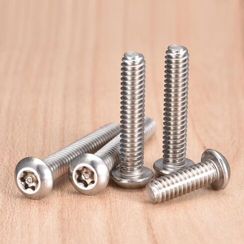 Uxcell 25pcs #10-32 × 1 مسامير آلة أمان Torx ، 304 مسامير رأس الفولاذ المقاوم للصدأ مقاوم للعبث مقاوم للملفقة المضادة للسرقة ، والفضة in Saudi Arabia