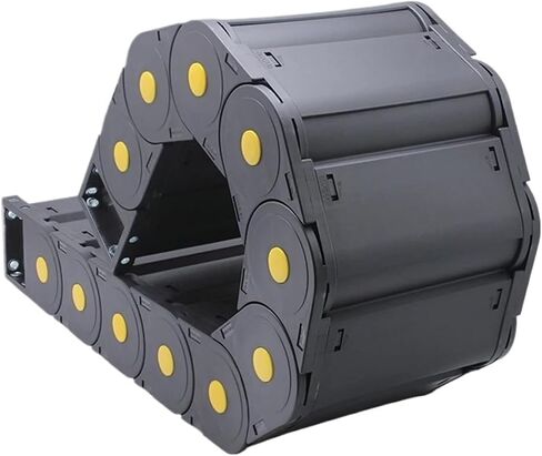 BIRAN 1-Meter Cable Drag Chain. Series of H80F.1.S-Sealing Type Open Both Side(250mm,80x125 mm) in Saudi Arabia