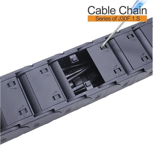 BIRAN 1-Meter Cable Drag Chain.Series of J30F.1.S-enclose Type Both Side Opening(150mm,30x100mm-FJT) in Saudi Arabia