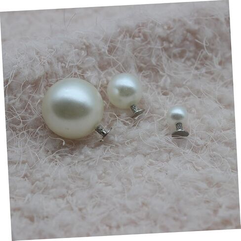 100pcs pearl studs المسامير لصنع المجوهرات صنع أقراط لؤلؤة للنساء قاعدة دبابيس مسطحة قاعدة للحرف اليدوية in Saudi Arabia