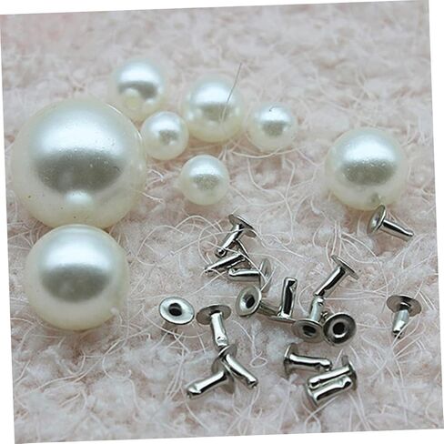 100pcs pearl studs المسامير لصنع المجوهرات صنع أقراط لؤلؤة للنساء قاعدة دبابيس مسطحة قاعدة للحرف اليدوية in Saudi Arabia