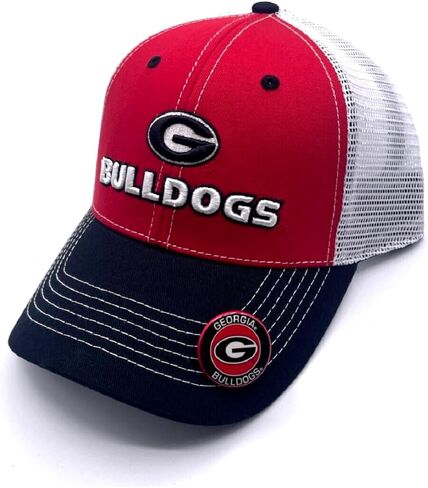 الجامعة المرخصة رسميا لجامعة جورجيا قبعة قابلة للتعديل الشاحنة كلاسيكية Bulldogs شعار غطاء شعار (متعدد الألوان) in Saudi Arabia