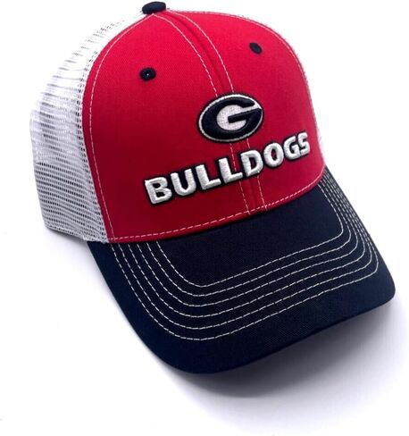 الجامعة المرخصة رسميا لجامعة جورجيا قبعة قابلة للتعديل الشاحنة كلاسيكية Bulldogs شعار غطاء شعار (متعدد الألوان) in Saudi Arabia