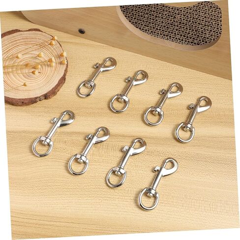 CIIEEO 24PCS دوارة شديدة الدوران السنانير السنانير زنك سبيكة مقاطع معدنية لمقود الكلاب ومقاطع المشاركة في الحرف متعددة الاستخدامات للاتصالات الآمنة in Kuwait