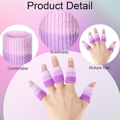 20pcs واقي إصبع الكروشيه ، أكمام كروشيه مرنة التنفس للحامي ، أغطية ضغط الوسائد الناعمة لخياطة وكتابة أطراف الإصبع in Saudi Arabia