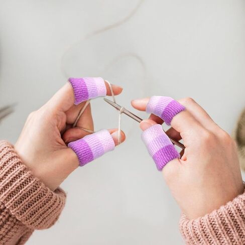 20pcs واقي إصبع الكروشيه ، أكمام كروشيه مرنة التنفس للحامي ، أغطية ضغط الوسائد الناعمة لخياطة وكتابة أطراف الإصبع in Saudi Arabia