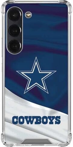 Skinit Clear Phone Case متوافق مع Galaxy S23 - تصميم NFL Dallas Cowboys المرخص رسميًا in Saudi Arabia