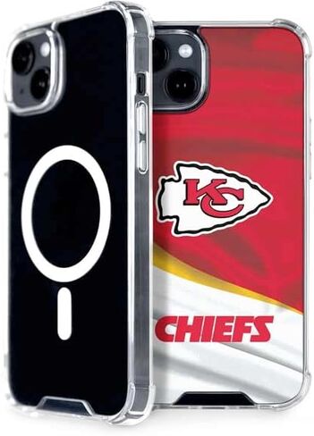 حالة Skinit Phone Case متوافقة مع Magsafe iPhone 15 - تصميم NFL Kansas City Chief المرخص رسميًا in Saudi Arabia
