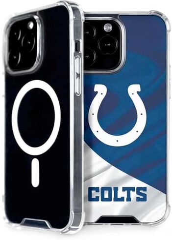Skinit Phone Case Compatible with MagSafe iPhone 15 Pro Max - Officially Licensed NFL Indianapolis Colts Design in Saudi Arabia