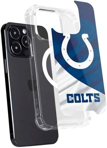 Skinit Phone Case Compatible with MagSafe iPhone 15 Pro Max - Officially Licensed NFL Indianapolis Colts Design in Saudi Arabia