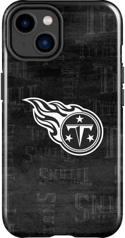 Skinit Impact Phone Case Compatible with iPhone 15 - Officially Licensed NFL Tennessee Titans Black & White Design in Saudi Arabia