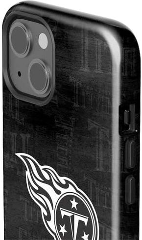 Skinit Impact Phone Case Compatible with iPhone 15 - Officially Licensed NFL Tennessee Titans Black & White Design in Saudi Arabia