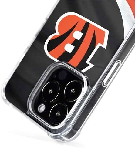 حالة Skinit Phone Case متوافقة مع Magsafe iPhone 15 Pro Max - تصميم NFL Cincinnati Bengals المرخص رسميًا in Saudi Arabia