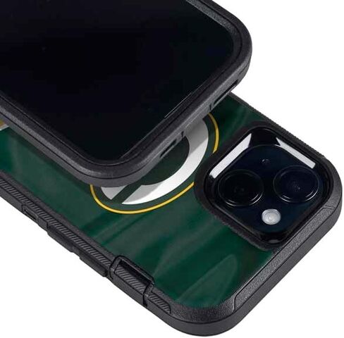 Skinit Skinit Phone Skin متوافق مع Otterbox Defender iPhone 14 - تصميم NFL Green Bay Packers المرخص رسميًا in Saudi Arabia