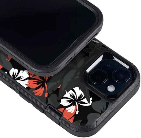 Skinit Decal Phone Skin Compatible with OtterBox Defender iPhone 13 - Officially Licensed NFL Cincinnati Bengals Tropical Print Design in Saudi Arabia