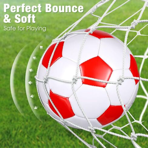 Soulchen 16 PCS كرات كرة القدم بشكل كبير مع 2 PCS حجم المضخة 3/4/5 تدريب كرة القدم كرة القدم للشباب عودة إلى المدرسة في الخارج تدريبات تدريبية رياضية في الهواء الطلق ، لعب لعبة اللعب ، 8 لون in Kuwait