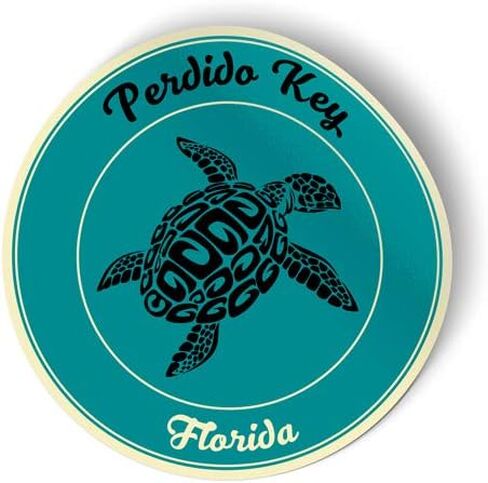 Squiddy Perdido Key Florida - Vinyl Sticker Decal for Phone, Laptop, Water Bottle (2.5" high) in Saudi Arabia