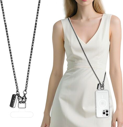Phone Wrist Strap Metal Phone Chain Wristlet Strap, Detachable Cellphone Lanyard Wrist with Tether Tab, Hands-Free iPhone Charm for Women Girls Party Traveling Shopping, Gold in Saudi Arabia