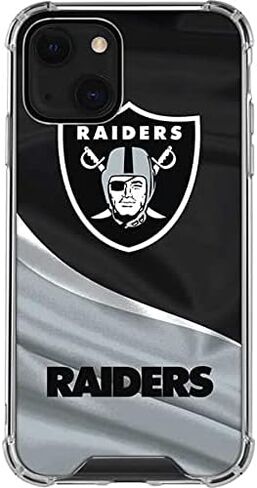 Skinit Clear Phone Case متوافق مع iPhone 13 Mini - تصميم NFL Las Vegas Raiders المرخص رسميًا in Saudi Arabia