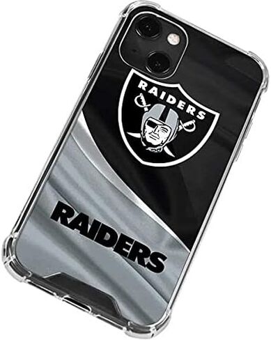 Skinit Clear Phone Case متوافق مع iPhone 13 Mini - تصميم NFL Las Vegas Raiders المرخص رسميًا in Saudi Arabia