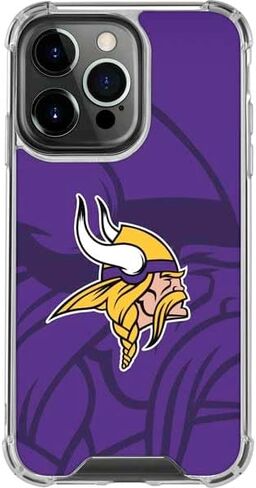 Skinit Clear Phone Case متوافق مع iPhone 16 Pro Max - NFL Minnesota Vikings مرخص رسميًا in Saudi Arabia
