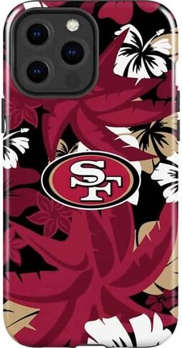 Skinit Impact Phone Case Compatible with iPhone 14 Pro Max - Officially Licensed NFL San Franciso 49ers Black & White Design in Saudi Arabia
