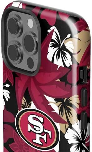 Skinit Impact Phone Case Compatible with iPhone 14 Pro Max - Officially Licensed NFL San Franciso 49ers Black & White Design in Saudi Arabia