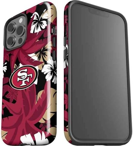 Skinit Impact Phone Case Compatible with iPhone 14 Pro Max - Officially Licensed NFL San Franciso 49ers Black & White Design in Saudi Arabia
