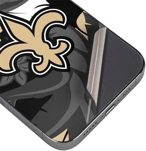 Skinit Decal Phone Skin Compatible with iPhone 16e - Officially Licensed NFL New Orleans Saints Design in Saudi Arabia