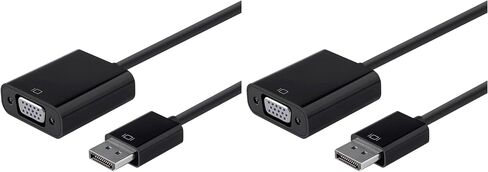 Monoprice DisplayPort 1.2a to VGA Active Adapter, Black in Kuwait