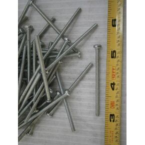 New Pack of Machine Screws 6-32 x 2 1/4 Slotted Pan Head Torx Steel Zinc Lot of 50#2184 Multi-Purpose Comprehensive Hardware Fastener Assortment Kit WnyNEH06598 in Saudi Arabia