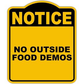 لا توجد عروض تجريبية خارجية خارجية ، علامة مركبة من الألومنيوم الأسود الصفراء 20 × 24 بوصة in Kuwait